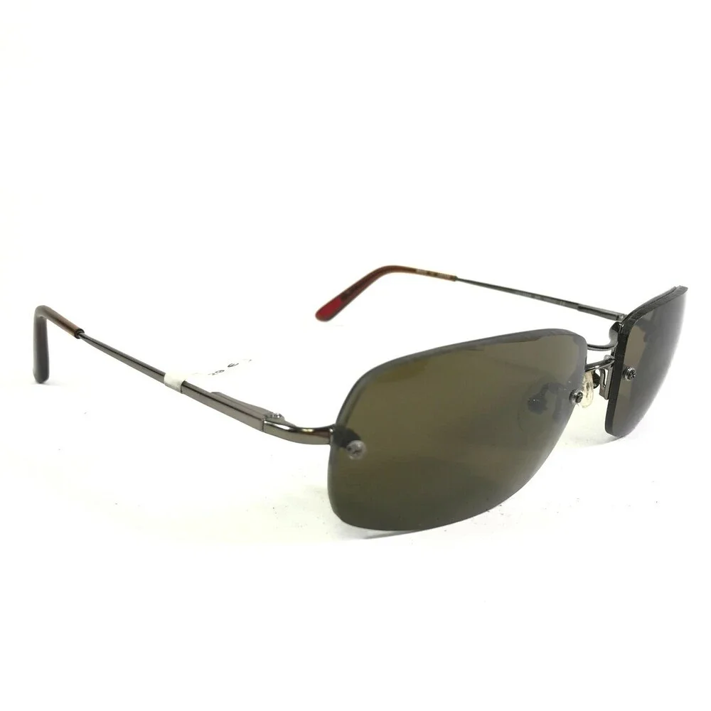 Hugo Boss Sunglasses HG15858 BR Gunmetal Gray Frames with Green Lenses 59-18-130